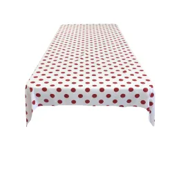 36" x 36" Square Big Polka Dot Poly Cotton Tablecloth