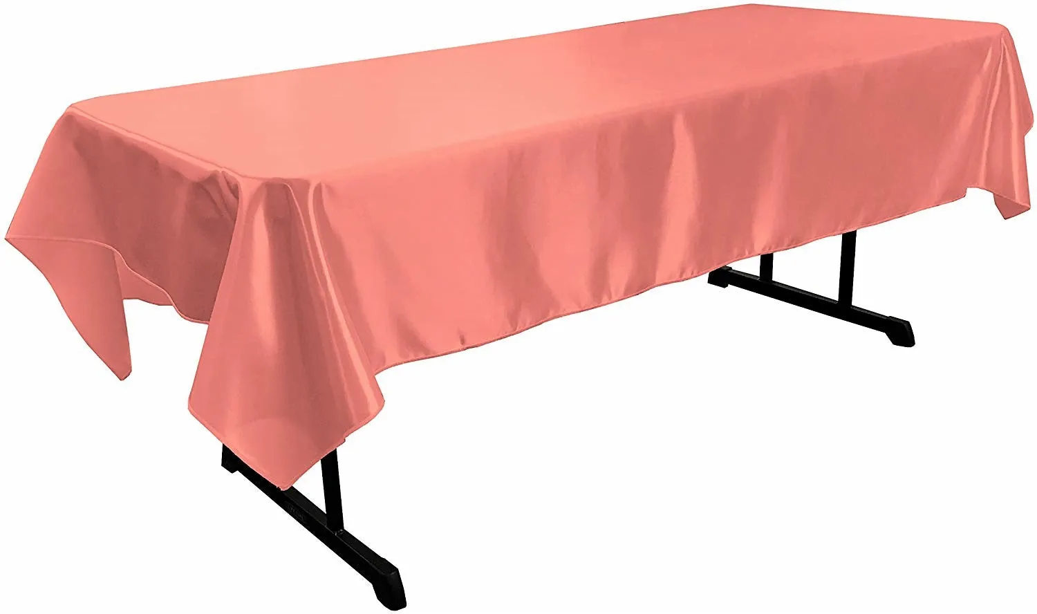 58" x 120" Rectangular Polyester Bridal Satin Table Tablecloth