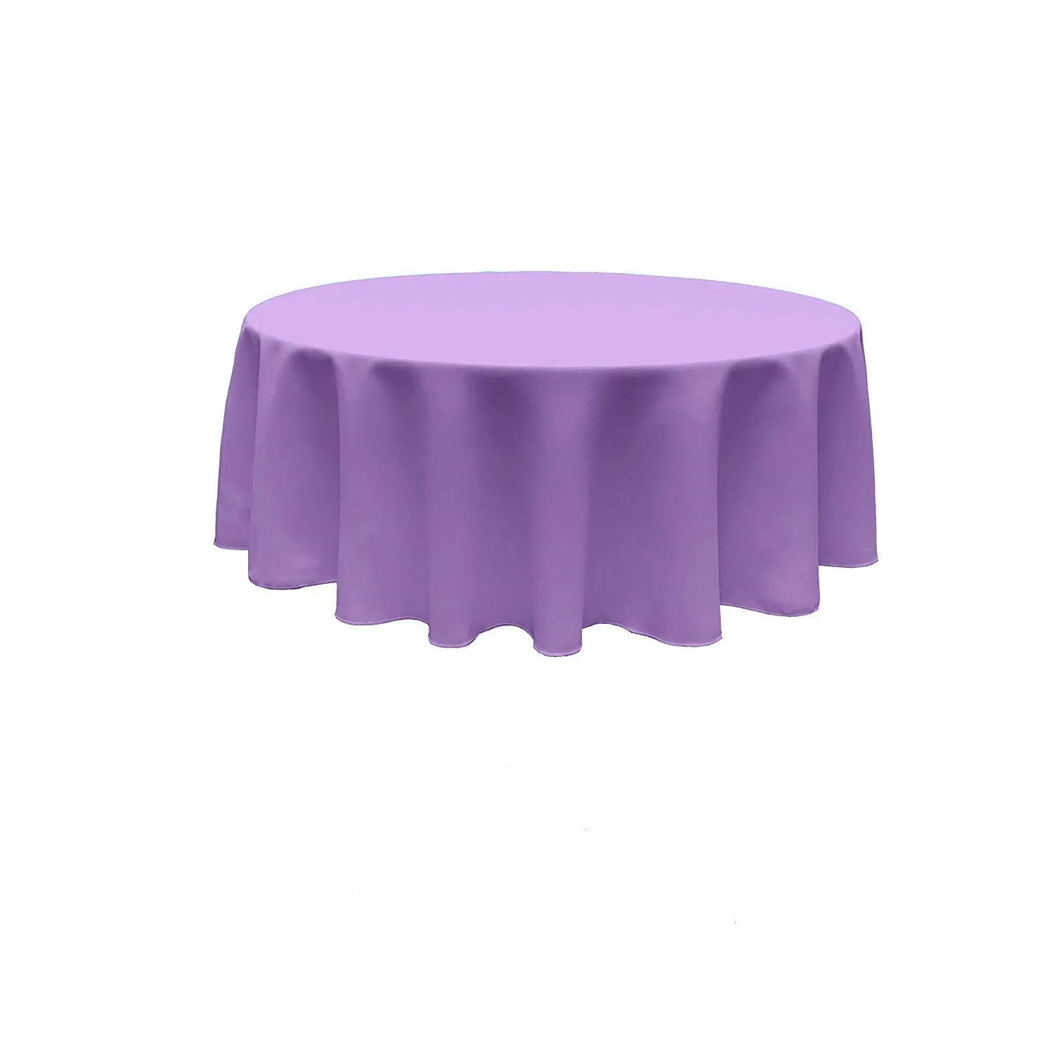 90" ROUND POLY POPLIN SEAMLESS TABLECLOTH