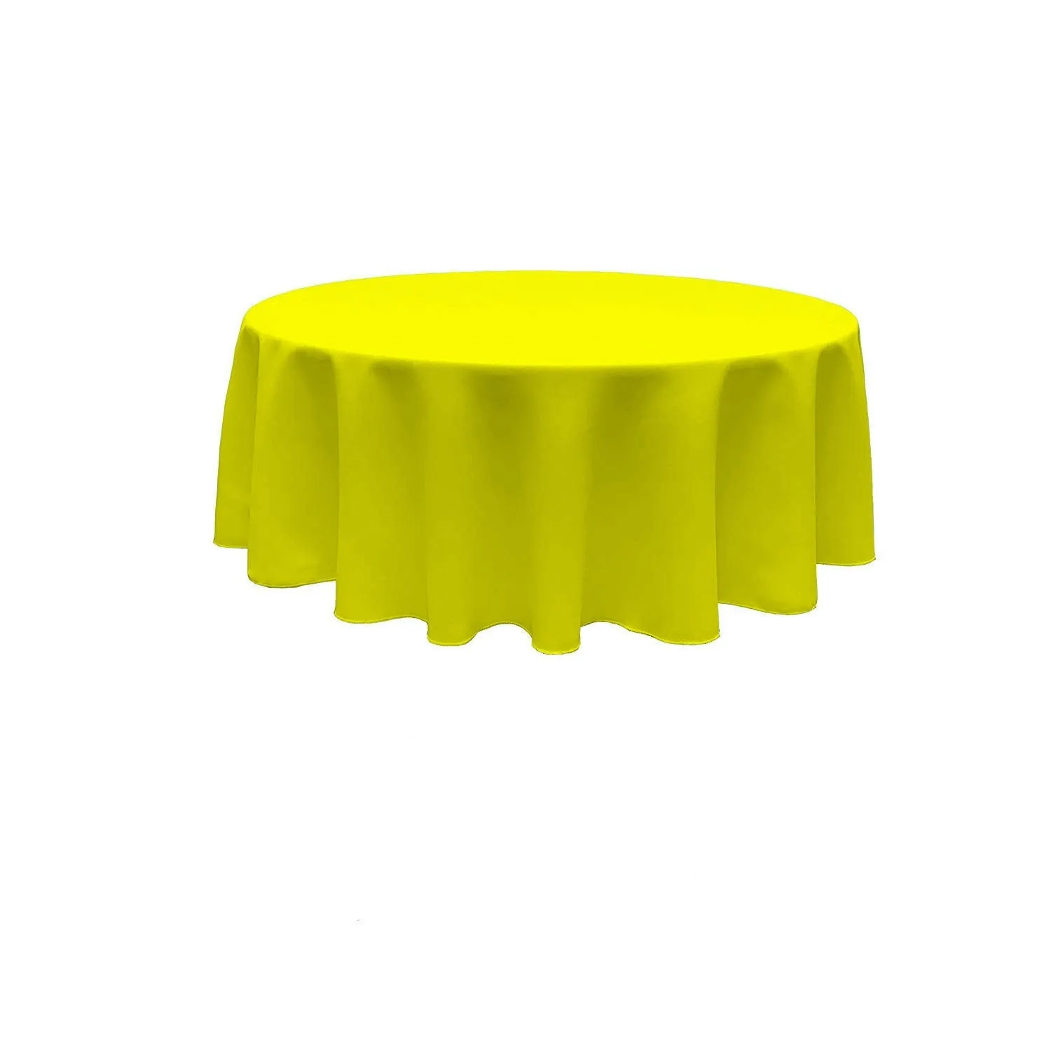 90" ROUND POLY POPLIN SEAMLESS TABLECLOTH