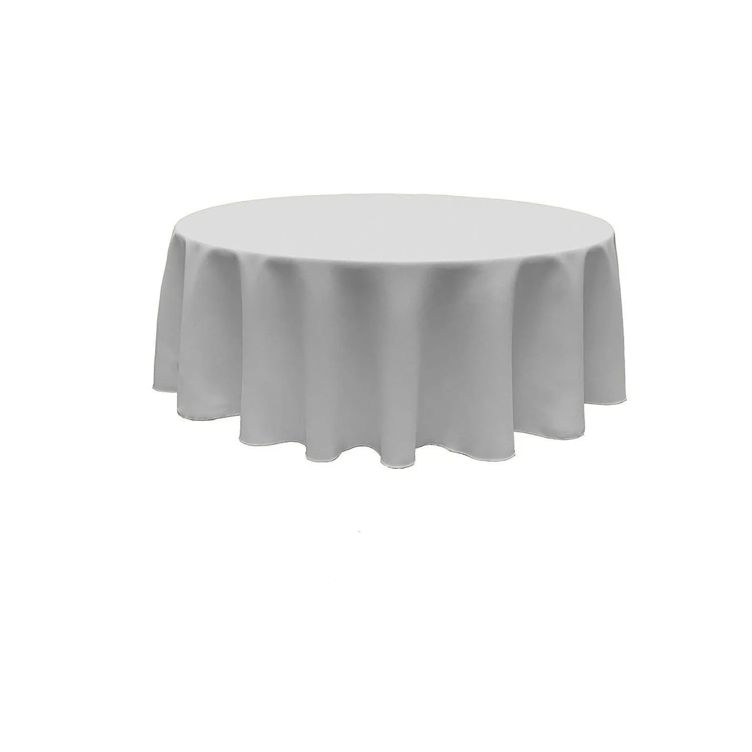 90" ROUND POLY POPLIN SEAMLESS TABLECLOTH
