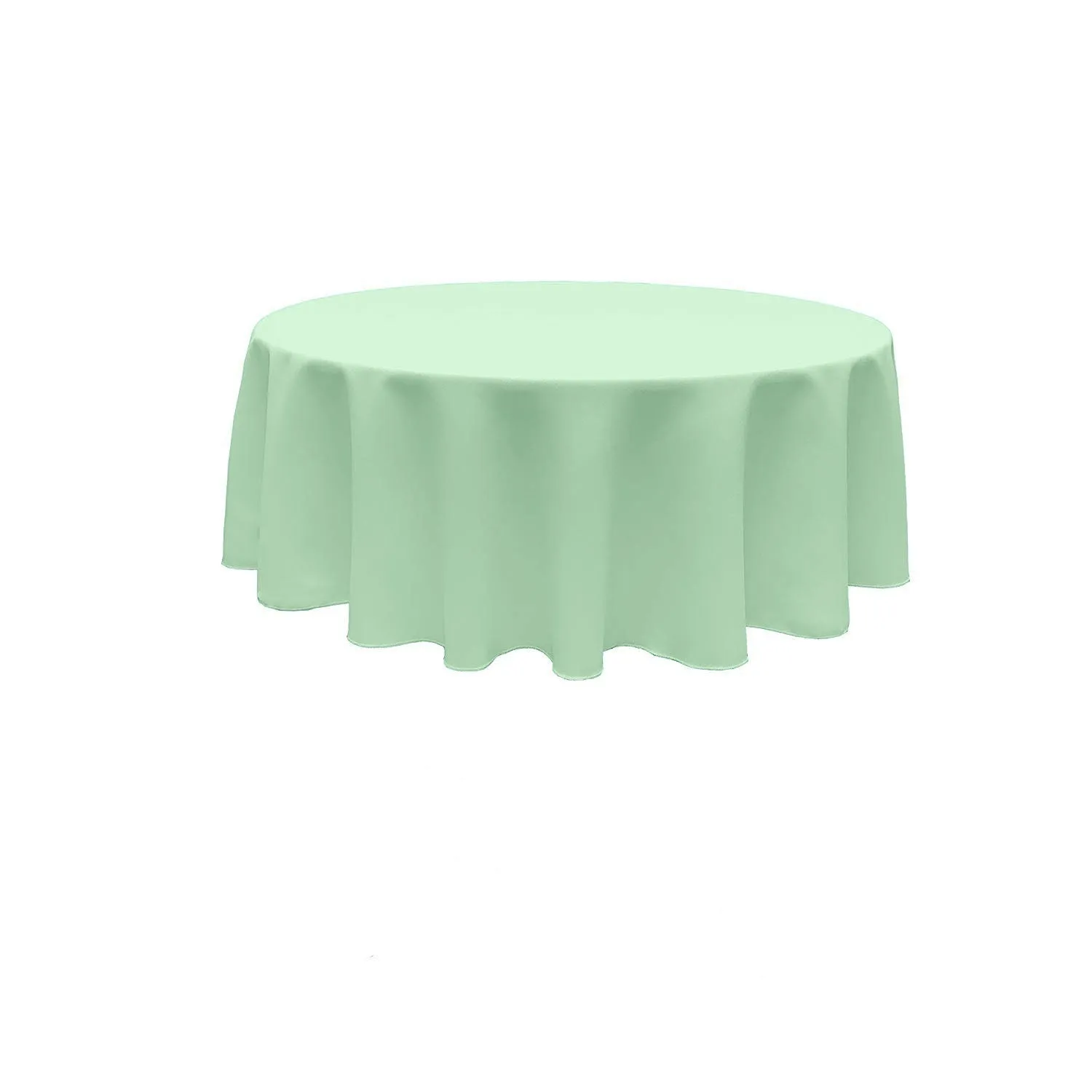 90" ROUND POLY POPLIN SEAMLESS TABLECLOTH