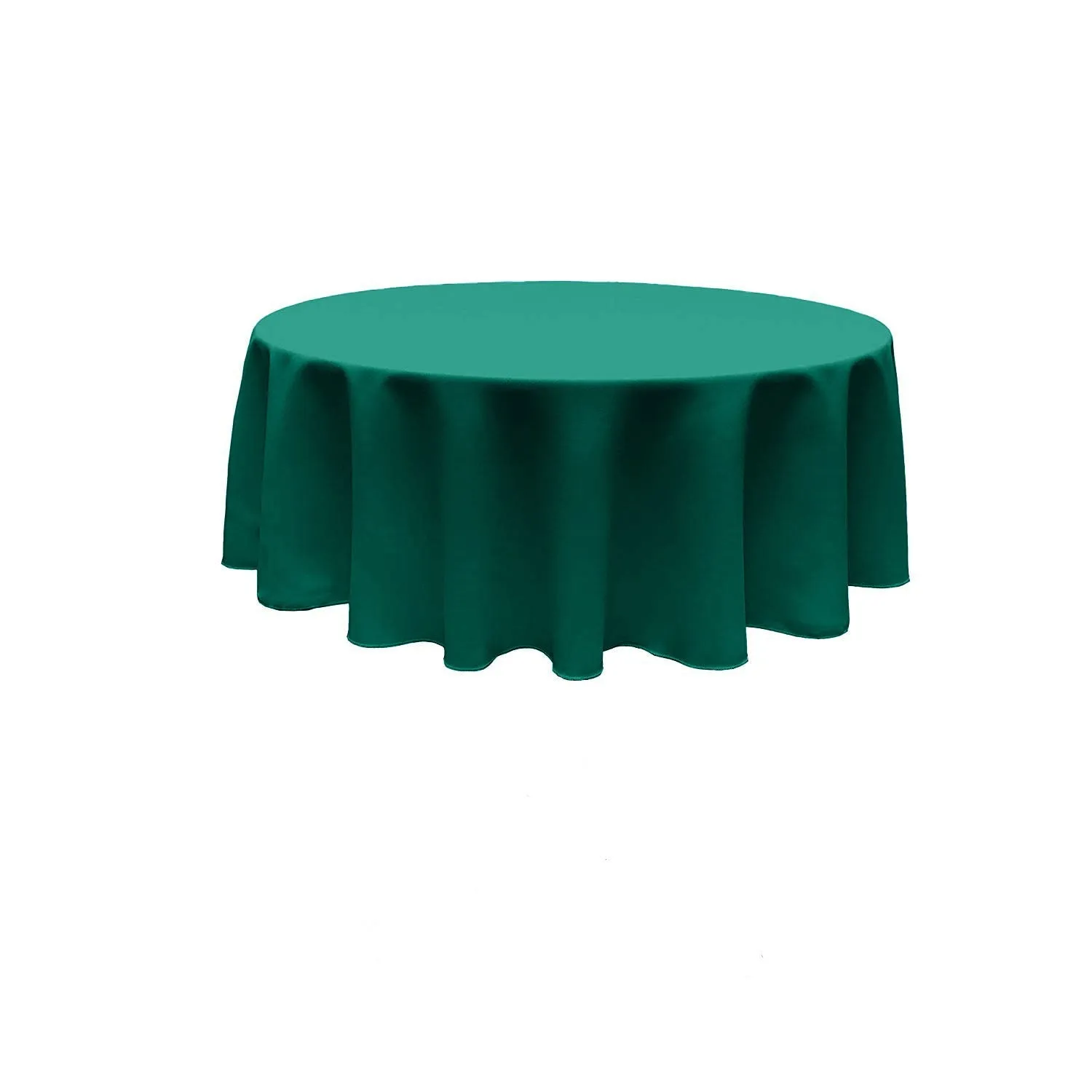 90" ROUND POLY POPLIN SEAMLESS TABLECLOTH