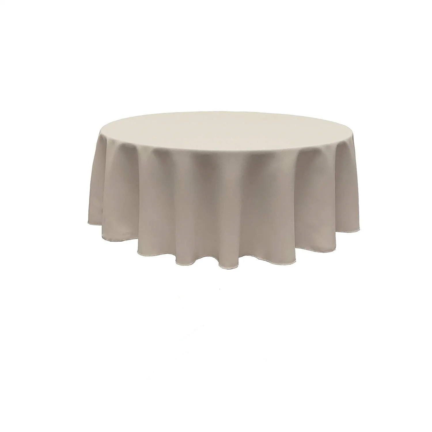 90" ROUND POLY POPPLIN SEAMLESS TABLECLOTH