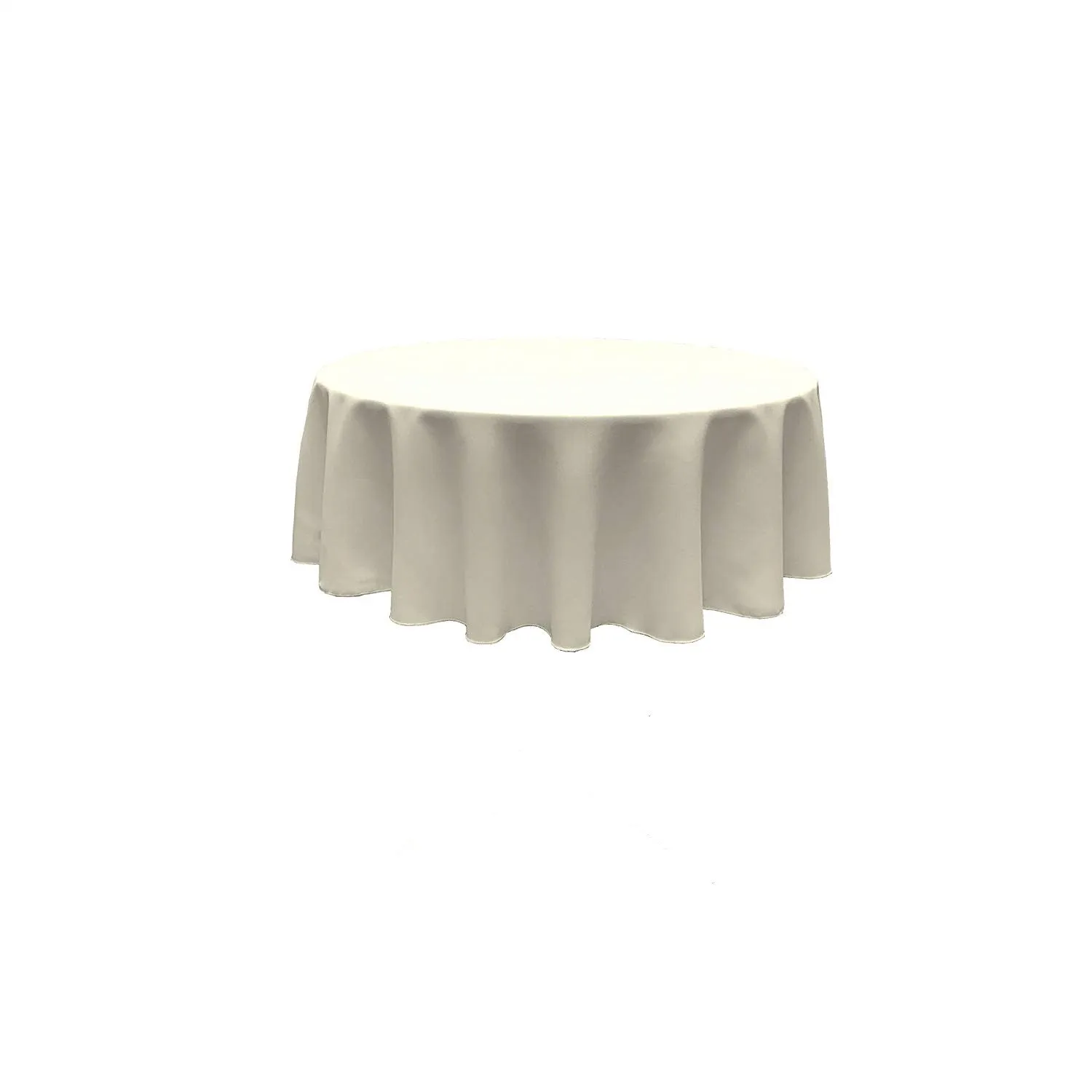 90" ROUND POLY POPPLIN SEAMLESS TABLECLOTH