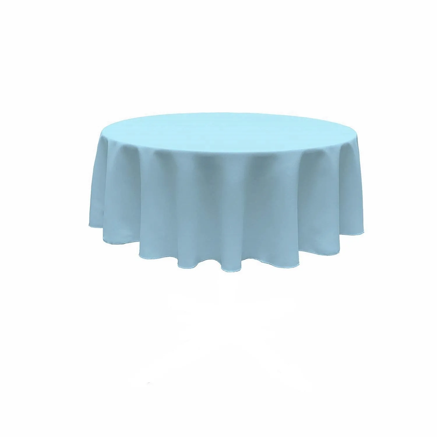 90" ROUND POLY POPPLIN SEAMLESS TABLECLOTH