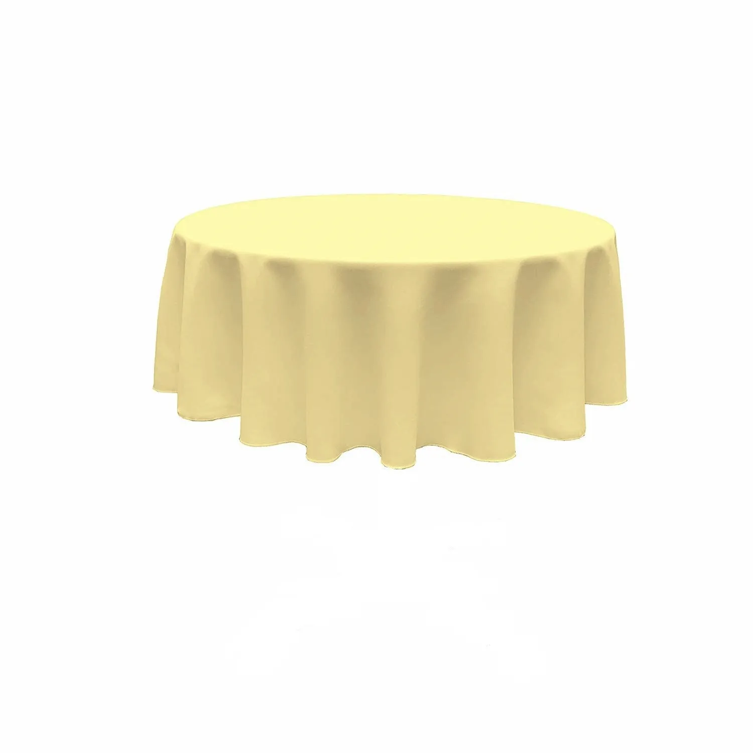 90" ROUND POLY POPPLIN SEAMLESS TABLECLOTH