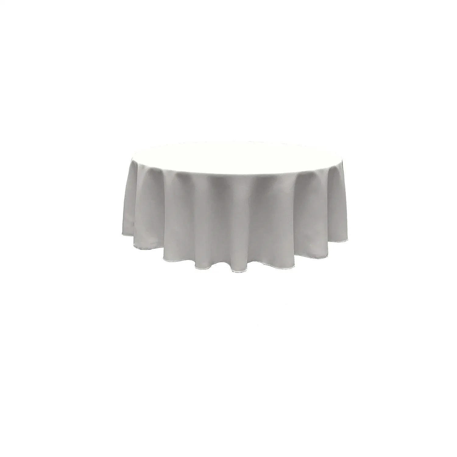 90" ROUND POLY POPPLIN SEAMLESS TABLECLOTH