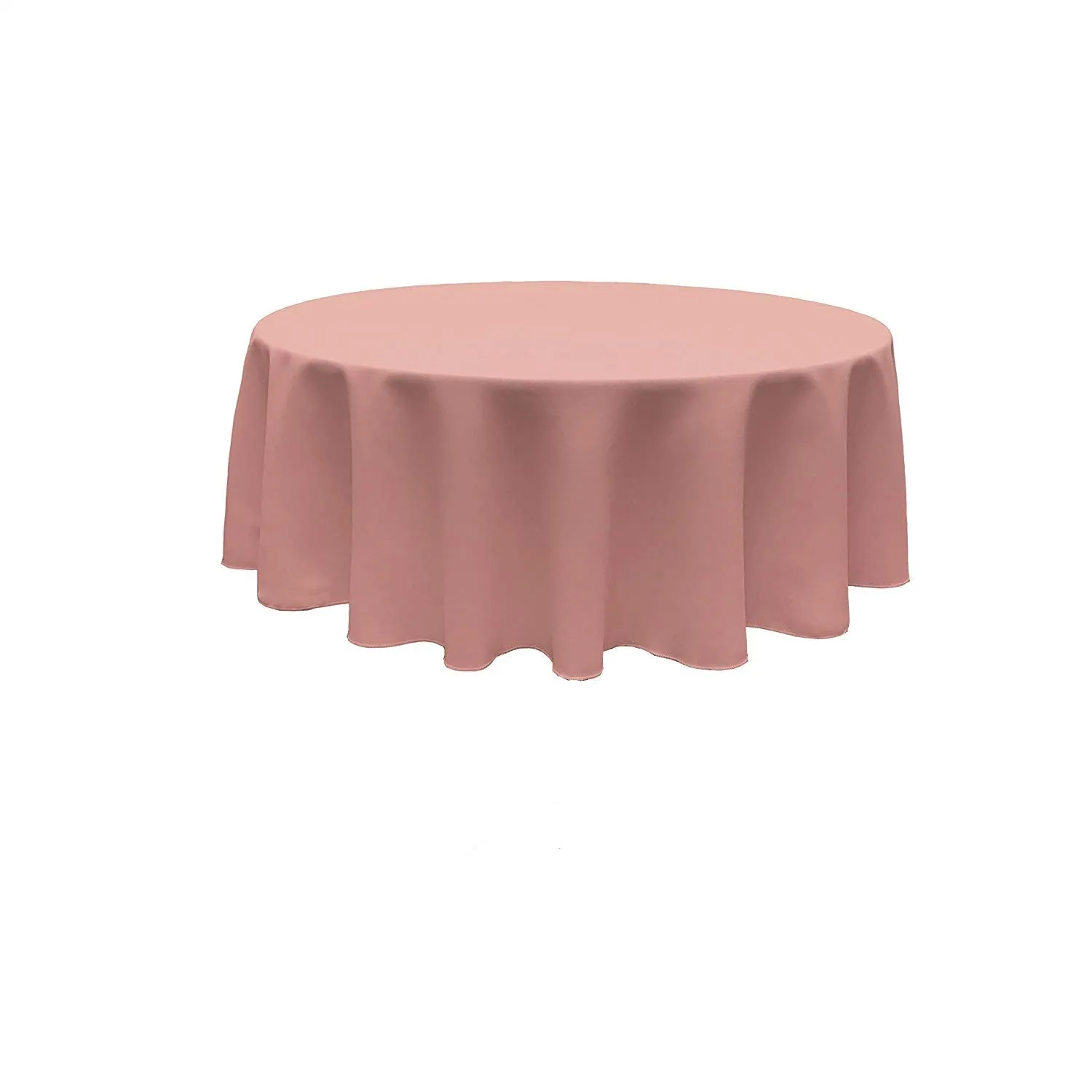 90" ROUND POLY POPPLIN SEAMLESS TABLECLOTH