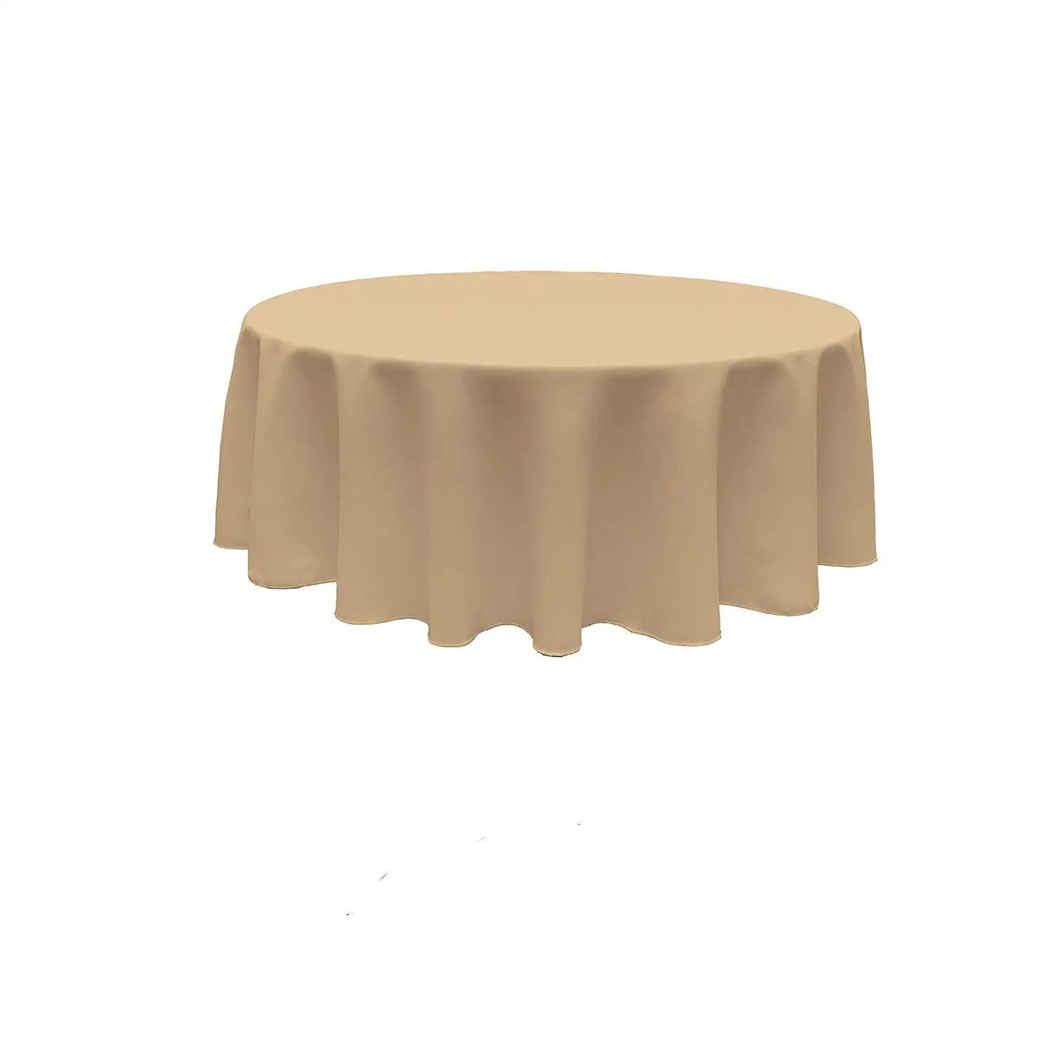 90" ROUND POLY POPPLIN SEAMLESS TABLECLOTH