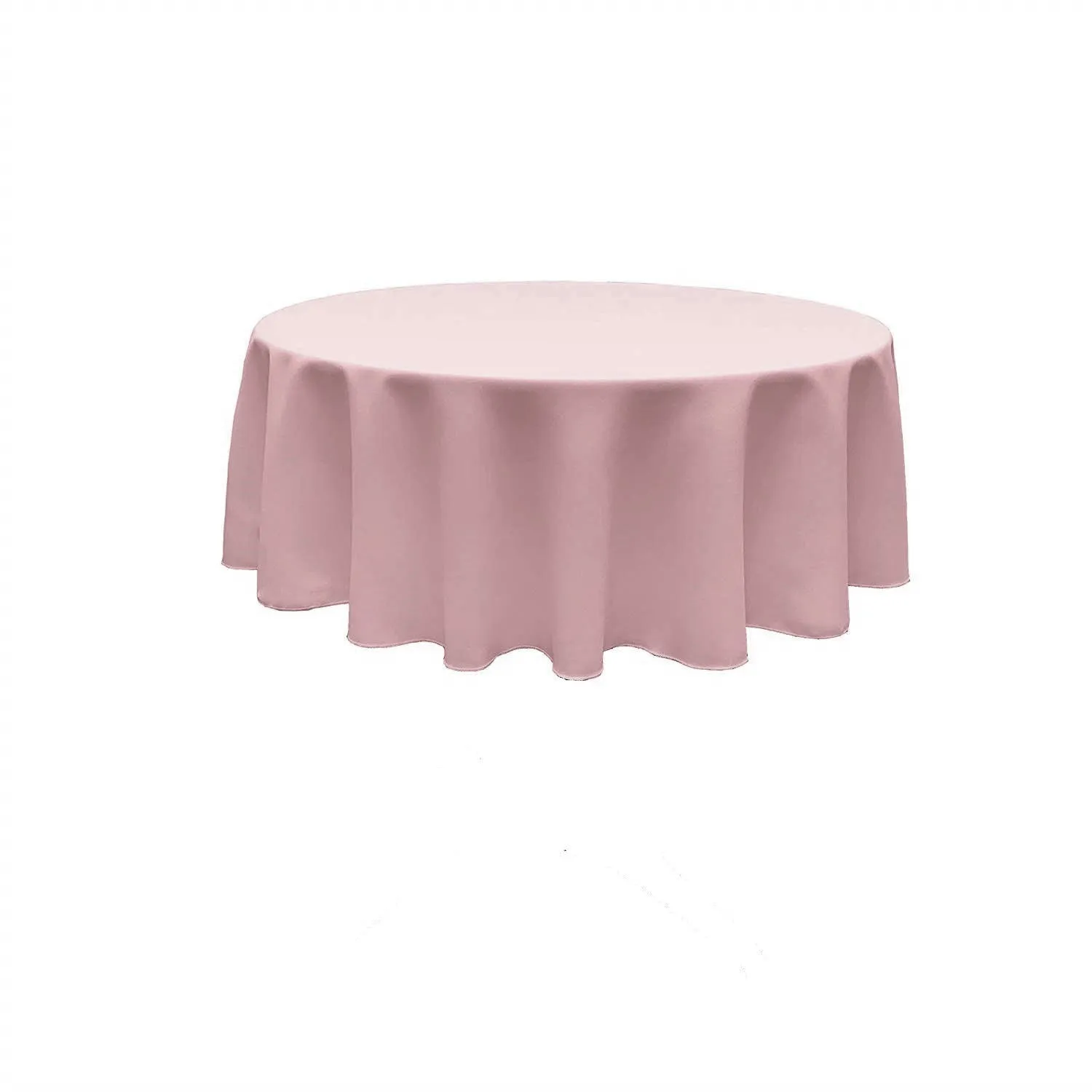 90" ROUND POLY POPPLIN SEAMLESS TABLECLOTH