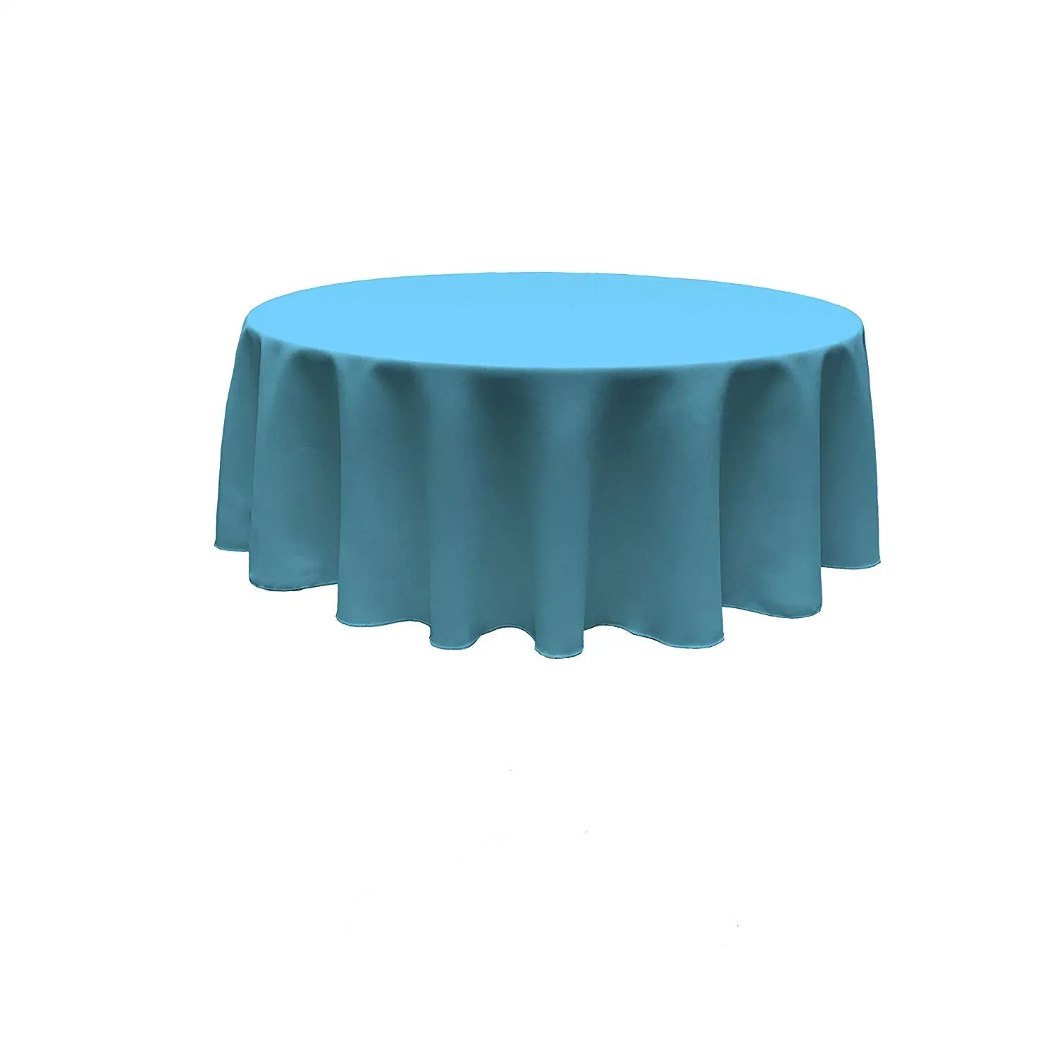 90" ROUND POLY POPPLIN SEAMLESS TABLECLOTH