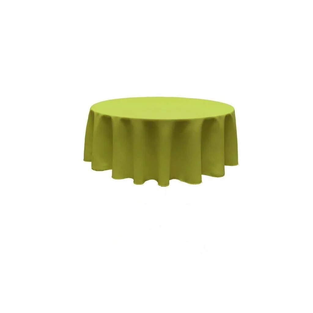 90" ROUND POLY POPPLIN SEAMLESS TABLECLOTH