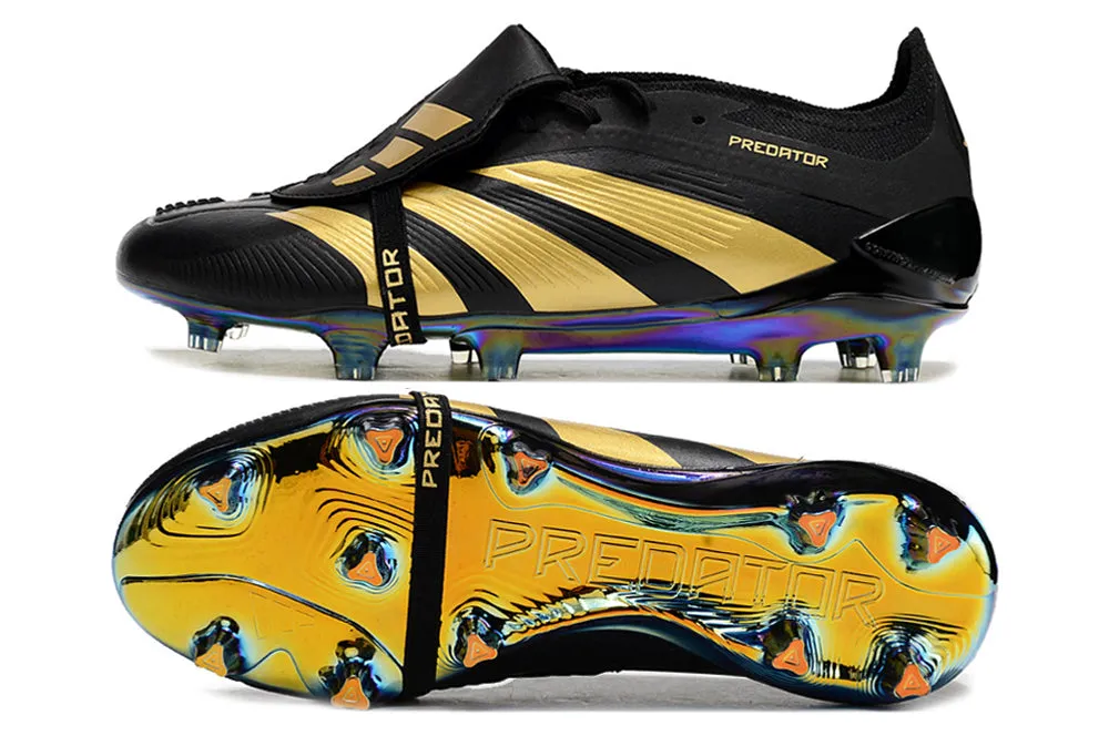Adidas Predator Elite Shoes - Black | Gold - FREE SHIPPING WORLDWIDE