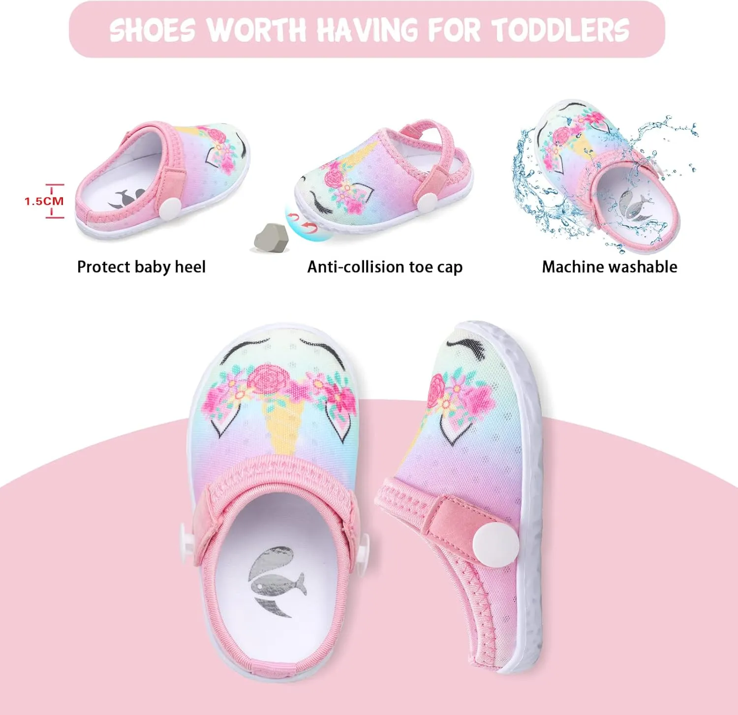 FEETCITY Baby Girl Boys Sandals Slippers Infant First Walker Shoes Summer Crib Shoes