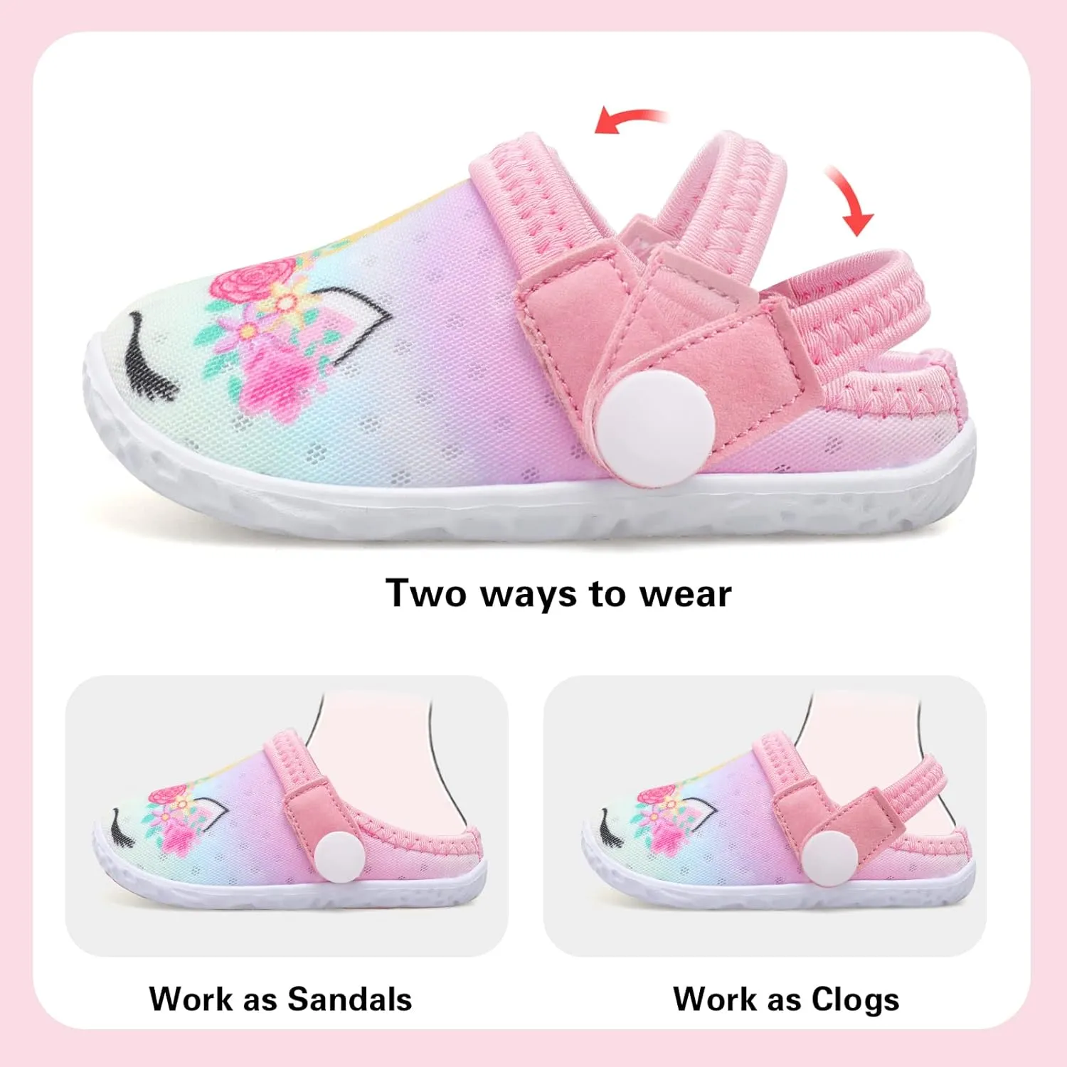 FEETCITY Baby Girl Boys Sandals Slippers Infant First Walker Shoes Summer Crib Shoes