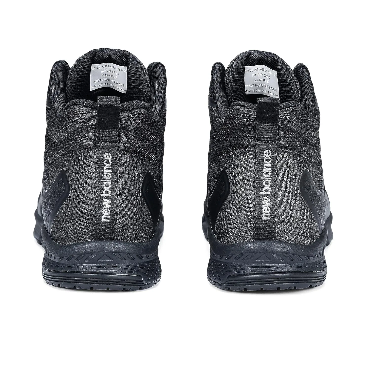New Balance Evolve ESD Safety Shoes for Men - Non Slip Composite Toe Static Dissipative Electrical Hazard - Black, Mid