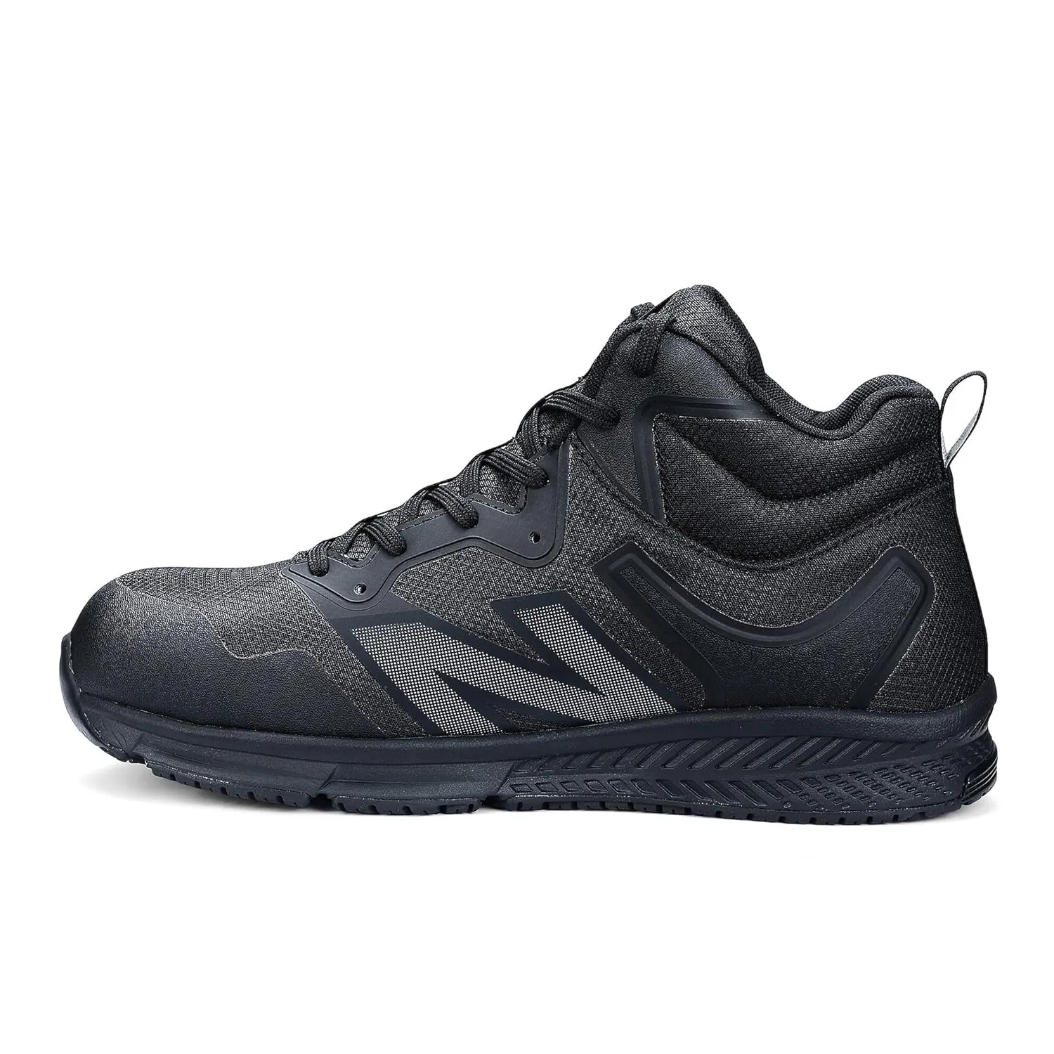 New Balance Evolve ESD Safety Shoes for Men - Non Slip Composite Toe Static Dissipative Electrical Hazard - Black, Mid